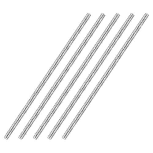 M4-0.7 Fully Threaded Rod 140mm Length Coarse Thread 5Pcs - size: M4‑0.7 140mm