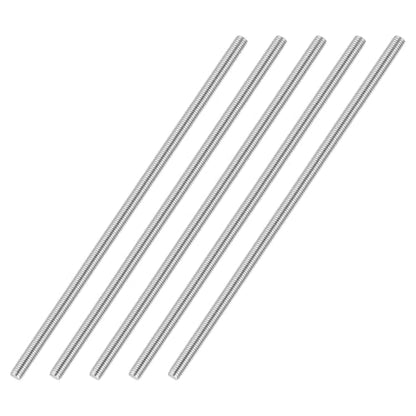 M4-0.7 Fully Threaded Rod 140mm Length Coarse Thread 5Pcs - size: M4‑0.7 140mm