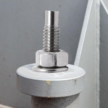 1/4" x 3-1/4" Concrete Anchors, Stainless Steel Wedge Anchors Concrete Bolts Heavy Duty Fasteners for Cement (20pcs) - size: 20pcs 1/4" x 3-1/4"