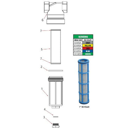 Banjo 1 1/2" Poly T Strainer 100 Mesh
