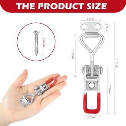 6-Pack 4001 Toggle Clamps, Adjustable Latches, 330 lb Capacity