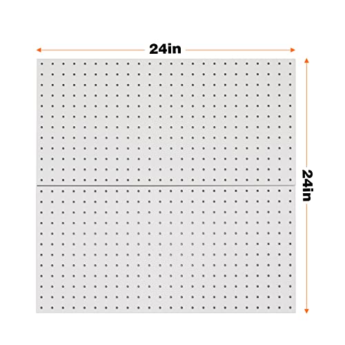 Ultrawall Metal Pegboard Wall Panels, Peg Boards for Garage Tool Storage - color: Gray, size: 2PC