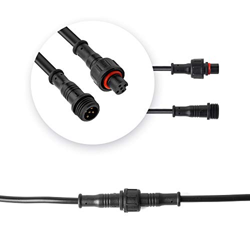 BTF-LIGHTING 5 Pin Electrical Connector 24AWG IP65 Male Female Connector 7.87in/20cm Extension Cable for Car,Truck,Boat,Indoor/Outdoor LED Strip Lights/String 15mm Nut Small Size 5 Pairs - size: 5 PIN Small Size