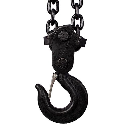 Gecheer Manual Chain Hoist 5-Ton (11000 lbs) Capacity, 10-Foot Lifting Height, Heavy-Duty Steel Construction with Dual Forged Hooks