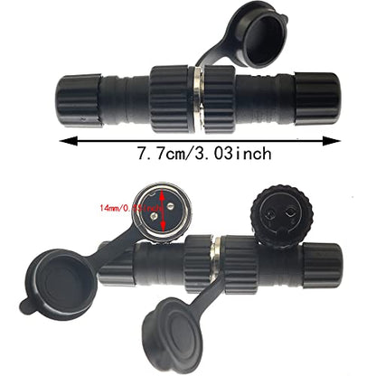 SP13 Aviation Connector BLLNDX 1 Set SD13 2 Pin Male Female Cable Plug Receptacle Circular Waterproof IP68 M13 Female Plug + Circular Male Socket with Cap