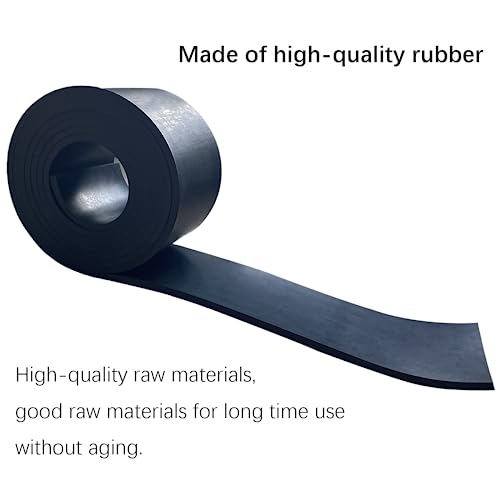 Solid Rubber Strip Roll 1/4 (.25)" Thick X 4" Wide X 10'Long - size: 4"X10'X1/4, style: No Adhesive