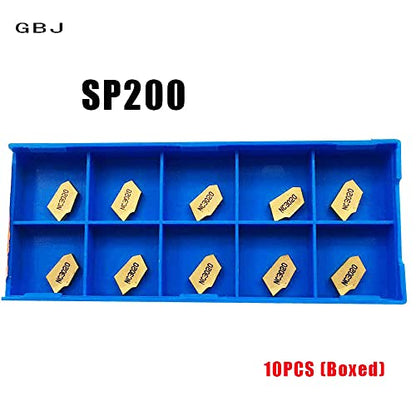GBJ SP200 Grooving Inserts Precise Cut-Off Machining for SPB26-2 Blade