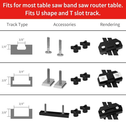 Thin Rip Jig Table Saw Jig Guide with Precision Dial Indicator Gauge