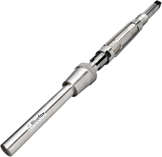 H15 Adjustable Hand Reamer 40-48 mm with Long Pilot, HSS Special Reamer Tool for Kingpin Bushings, Bearing Resizing & Precision Hole Finishing, Manual Adjustable Reaming Tool - size: H15 Special Handreamer