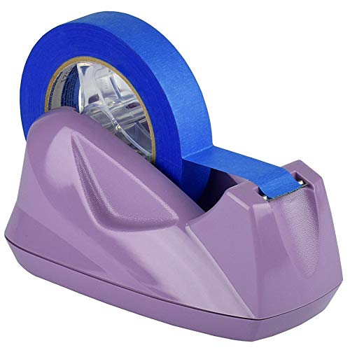 Acrimet Desktop Tape Dispenser Jumbo Size, Non-Skid Base, Plastic, Purple - color: Lilac