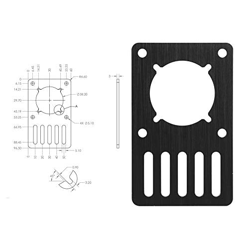 CNC 3D Printer Mounting Plate for NEMA 23