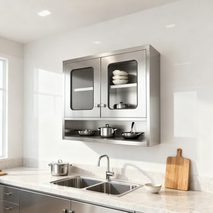 Kitchen Wall Cabinet, Stainless Steel Storage Cabinet