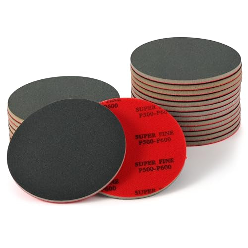 MAXMAN Foam Sanding Pads12pcs, 6" Sanding Sponge Set, 500-600Grit for Auto - size: 6 inch, style: 500-600 Grit
