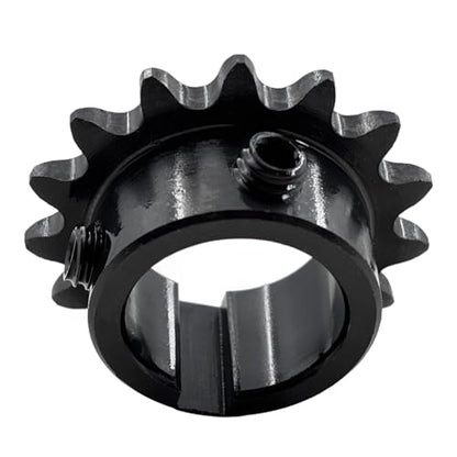 #35 Roller Chain Sprocket Type B 1 inch Bore 15 Tooth, Hardened Antirust 1045 Steel Drive Sprockets 35B15-1