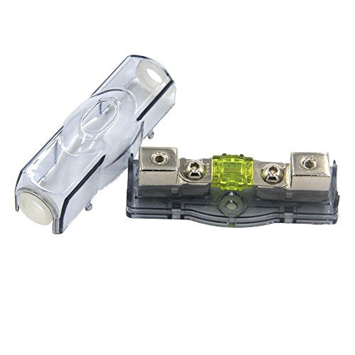 ZOOKOTO 100A Car Audio Power Wire Fuse Holder, Car Boat Marine Auto manlFuse Box Fuse Block 4 Gauge 100 Amp - size: 100A