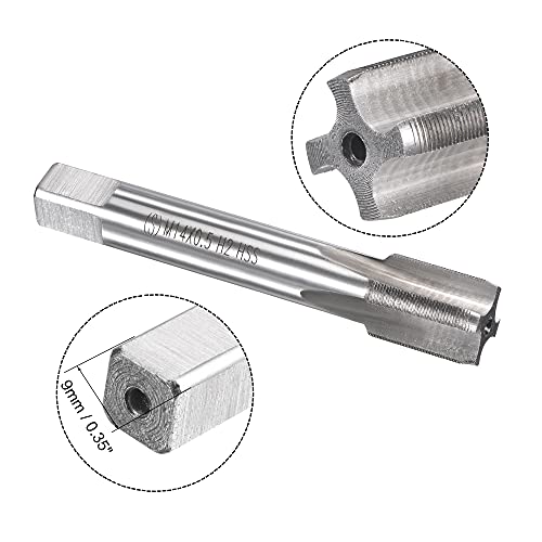 uxcell M14 x 0.5mm Metric Tap and Die Set, Machine Thread Screw Tap with Round Threading Die, Tap & Die Kit for Nut Screw Bolt Thread Repair - size: M14 x 0.5mm