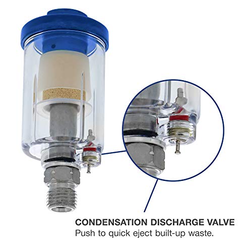 TCP Global Mini In-Line Air Filter (2 Pack) - Water & Oil Separator