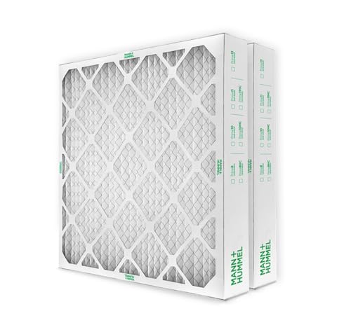 MANN+HUMMEL 16x20x4 MERV 8 Pleated 4" AC Furnace Air Filter. 2 Pack - style: 16 x 20 x 4