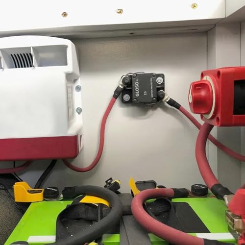 GLOSO Circuit Breaker 60 A E67 Mid Range Mini T1 Auto Reset, Compact Medium IP66, Marine Auto Truck (60 A) - style: 60A