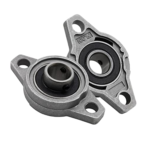 Zorfeter Pillow Block Bearing KFL001, 12mm/0.47Inch ID, 4Pcs - size: KFL001