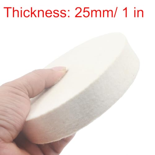 8 Inch Soft Felt Buffing Wheel with 5/8" Arbor Hole - style: 8'' Soft Felt Wheels