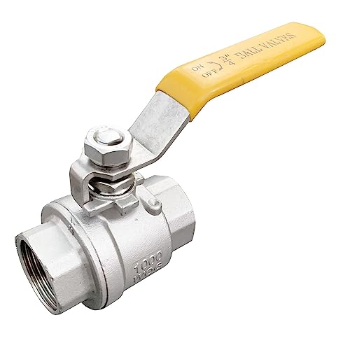 3/4"" Female Ball Valve NPT Thread 316 Stainless Steel Full Port Ball Valve WOG1000 - size: 3/4 inch