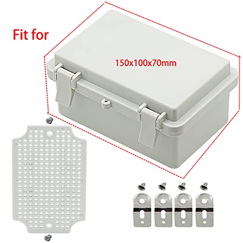 Zulkit Junction Box Mounting Plates (5.9" x 3.9" x 2.8") - size: 5.9" x 3.9" x 2.8"