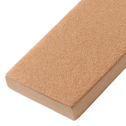 Leather Strop Paddle for Knife Sharpening with 3000 Grit Diamond Polishing Paste, Double-Sided Top Grain Honing Block with Compound Bar for Knives, Chisels, Woodcarving Tools