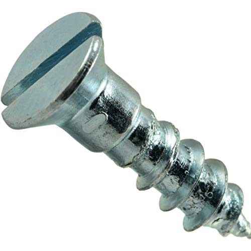 Hard-to-Find Fastener 014973311629 Slotted Flat Wood Screws, 10 x 3/4, Piece-40 - size: 10 x 3/4-Inch