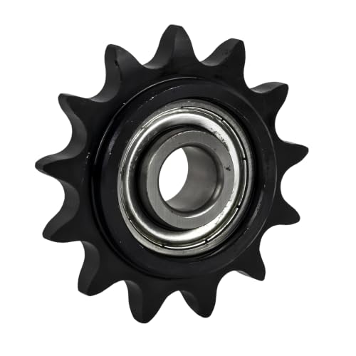Jeremywell #50 Roller Chain Idler Sprocket, 13 Tooth, 1/2" Bore, Hardened Steel