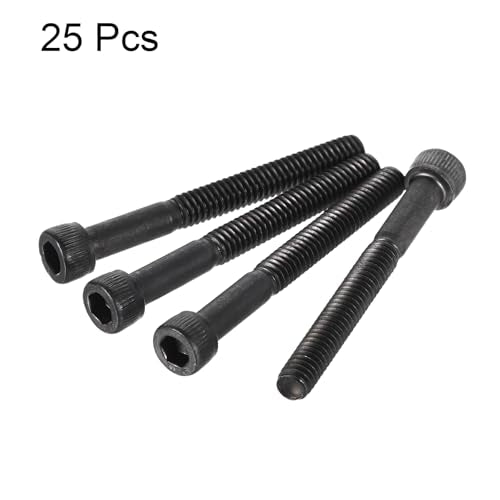 uxcell #8-32x1-1/2" Hex Socket Head Cap Screw Bolts 25pcs