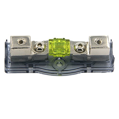 ZOOKOTO 100A Car Audio Power Wire Fuse Holder, Car Boat Marine Auto manlFuse Box Fuse Block 4 Gauge 100 Amp - size: 100A
