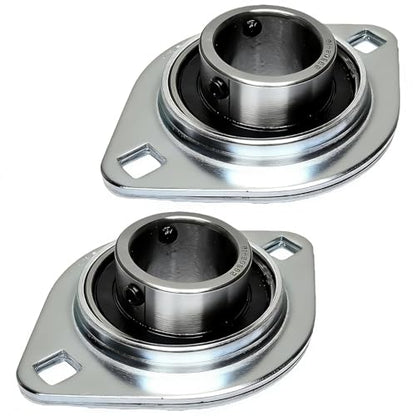 2 Pack SBPFL205-16 Pillow Block Bearings 1" Bore Bearing Units Steel Flange Mounted Bearing Housing Pressed Steel Flange Bearing (SBPFL205) - style: SBPFL205-16