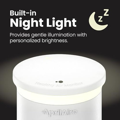 AprilAire ZAWTHCPV Smart Indoor 5-in-1 Wi-Fi Air Quality Monitor (CO2, VOC, PM 2.5, Particulate Matter, Humidity and Temperature), App Controlled IAQ Monitor for Home Air Quality Sensor