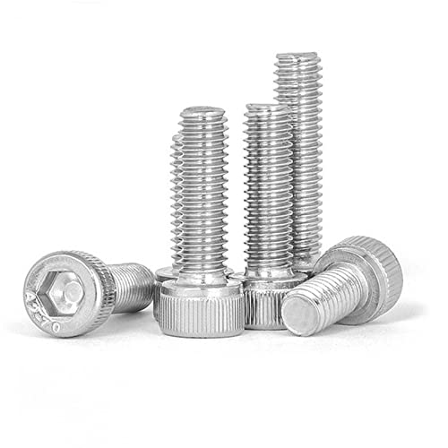 M6-1 X 16 Socket Head Cap Screw, Allen Socket Drive, Stainless Steel 18-8 (304), Full Thread, 50PCS - size: M6-1 X 16