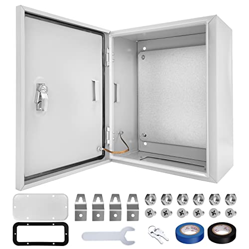Outdoor Electrical Box 16x12x8 NEMA 4X IP66 Waterproof Junction Box - size: 16 x 12 x 8''