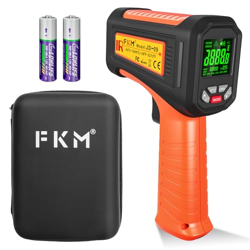 -58°F ~3272°F 50:1Ratio FKM Infrared Thermometer High Temperature Gun - color: Orange