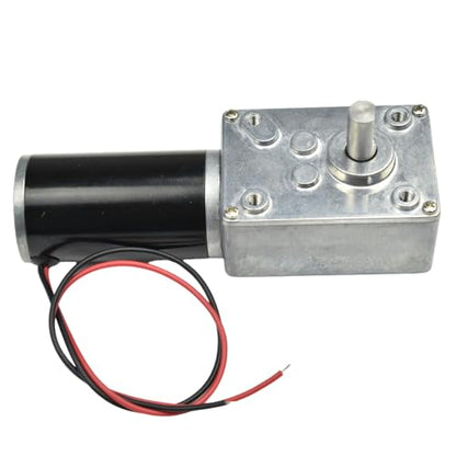 CHANCS DC 12V 1RPM Turbo Worm Motor Self-Locking Gearbox Motor for Window Opener,Motorized Curtains - size: 1RPM