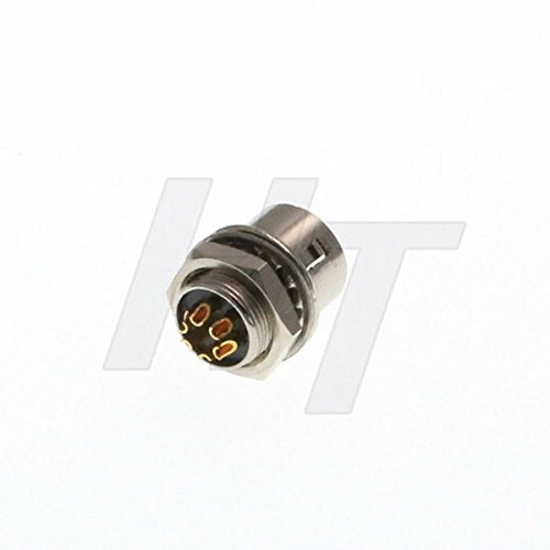HangTon Panel Mount Metal Connector Circular Push Pull Electrical Industrial Socket (6 Pin, Male) - color: Male, size: 6 Pin