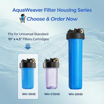 WH-10HD 10" x 4.5" Whole House Water Filter Housing