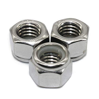 Fullerkreg 1/2"-13 Nylon Insert Lock Nut, 18-8 Stainless Steel - size: 1/2-13 (10 Pack)
