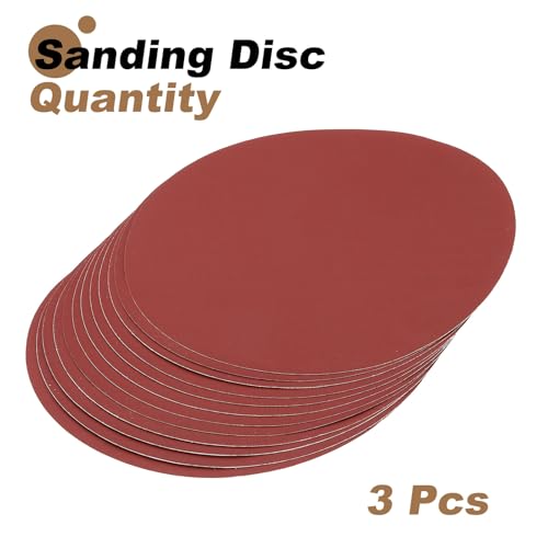 uxcell 12pcs 10-Inch PSA Sanding Discs, 1200 Grits Aluminum Oxide Self Adhesive Stick Back Sandpapers, No-Hole Round Wet/Dry Sander Papers, Sand Auto Car Paint, Wood, Metal - size: 1200 Grits
