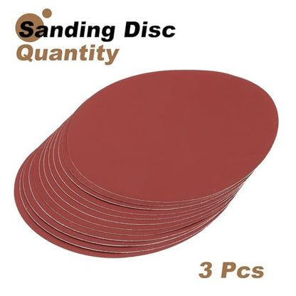uxcell 12pcs 10-Inch PSA Sanding Discs, 1200 Grits Aluminum Oxide Self Adhesive Stick Back Sandpapers, No-Hole Round Wet/Dry Sander Papers, Sand Auto Car Paint, Wood, Metal - size: 1200 Grits