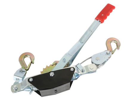 2 Ton Hand Winch Power Puller, 4000 LBS Come Along Cable Puller with Steel Cable & 2 Hooks, Heavy Duty Manual Winch for Towing