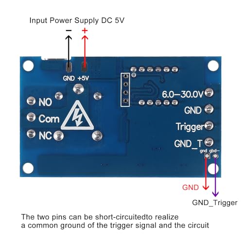 2pcs DC 6-30V Timer Relay Programmable Time Delay Relay Module Cycle Timer with LED Display Support Micro USB 5V Power Supply, Smart Home Controller