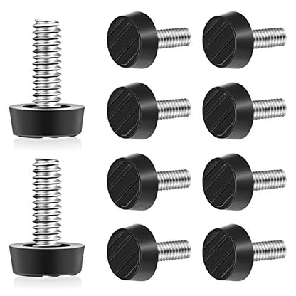 Hotop 1/4-20 UNC Thread Adjustable Furniture Levelers Screw in, 10 Pack