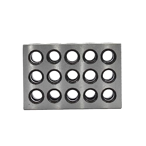 1-2-3 Machinist Blocks 23 Holes Matched Pair (1x2x3) Ultra Precision Machinist Set Up Blocks 0.0002In 123 Jig Replacement for Milling Machine (2-Pack)