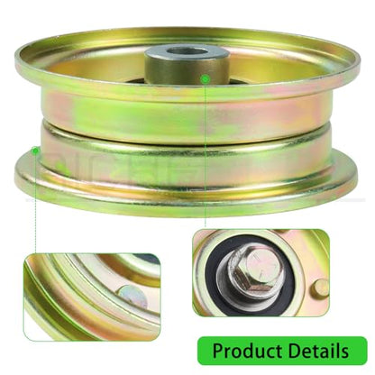 2 Pack 756-04224 Idler Pulley for Cub Cadet LT1050 LT1042 Decks - color: A09 2x756-04224