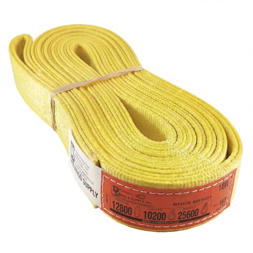 DD Sling 2" x 16' Nylon Endless Lifting Sling – USA Made - size: 2"x16'