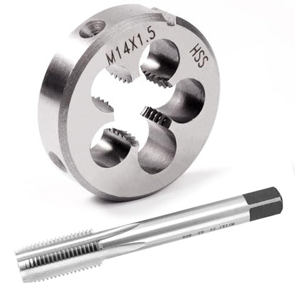ATOPLEE HSS 6542 M14 X 1.5 Tap and Die Set, Right Hand Machine Thread Tap Die Set (M14 X 1.5) - size: M14 X 1.5
